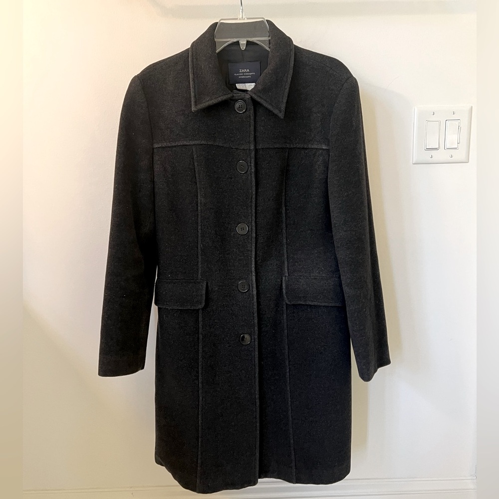 Zara Woman Vintage Coat View 2
